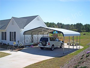 Regular Style Top Only Carport for Two Vehicles